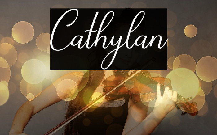 Cathylan Font examples