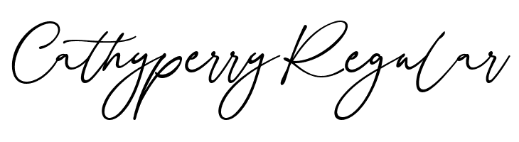 Cathyperry Regular  baixar fontes gratis