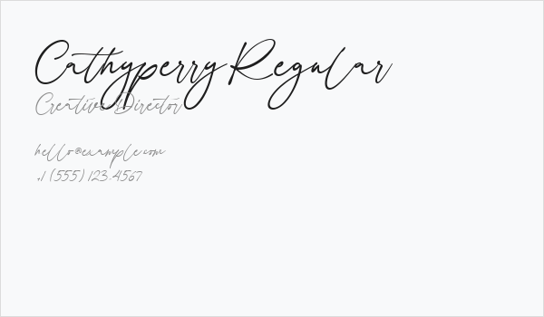 Cathyperry Regular Business Card