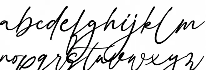 Cathyperry Regular Caratteri MINUSCOLO