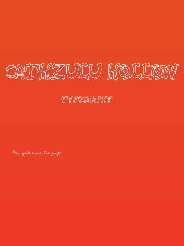 Cathzulu Hollow Poster
