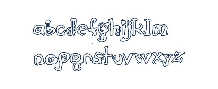 Cathzulu Hollow Lowercase