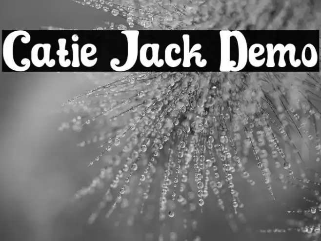 Catie Jack Demo फ़ॉन्ट examples