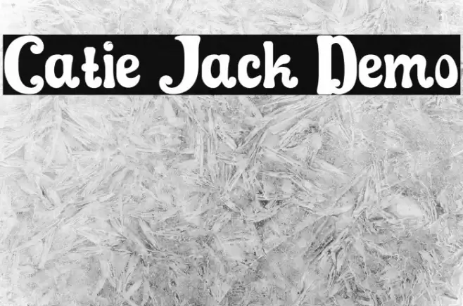 Catie Jack Demo फ़ॉन्ट examples