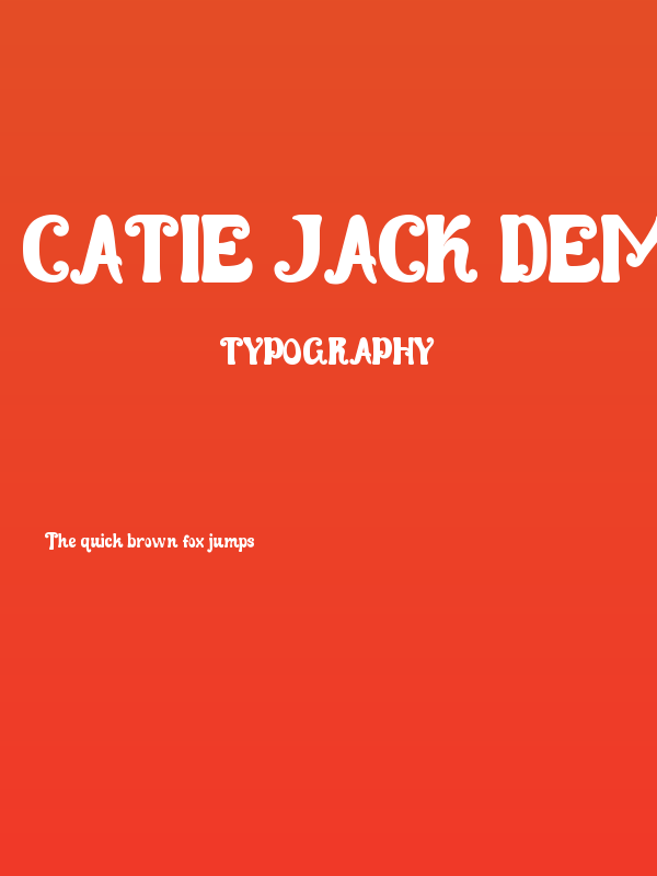Catie Jack Demo Poster