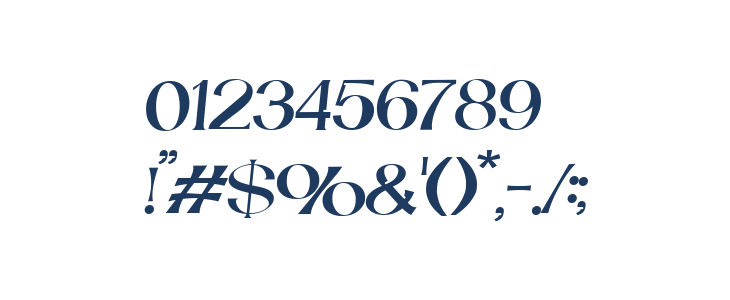 Catilde Italic Other Characters