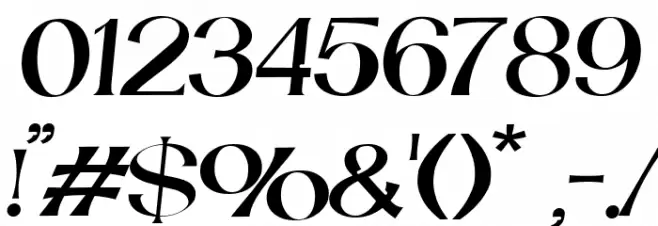 Catilde Italic Font OTHER CHARS