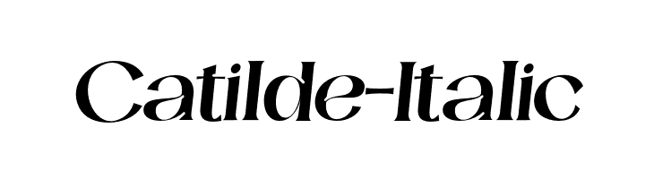 Catilde-Italic  免费字体下载