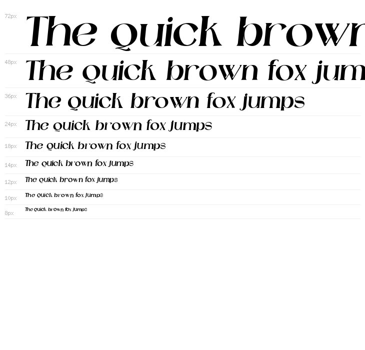 Catilde Italic Waterfall