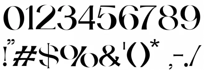 Catilde Light Font OTHER CHARS