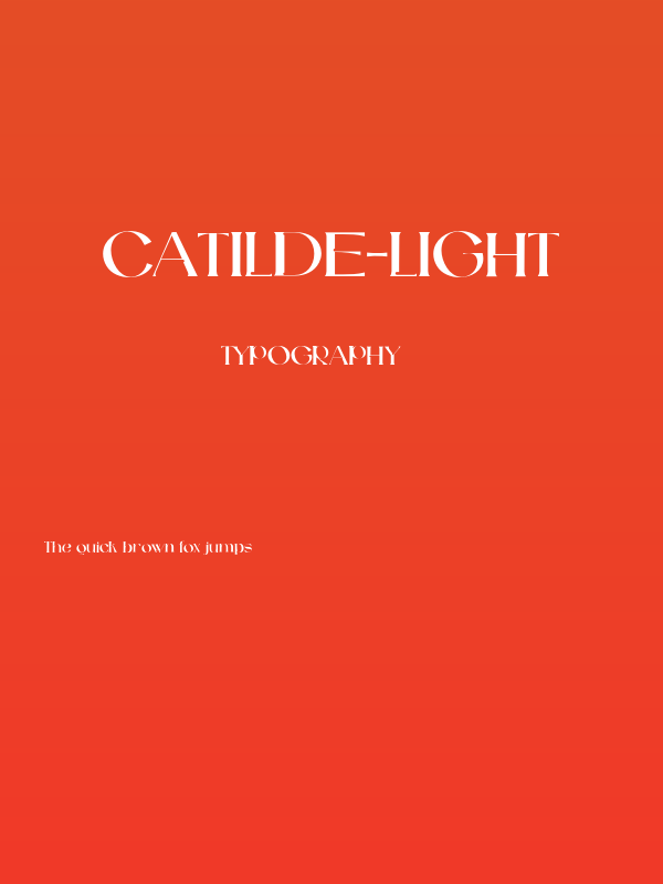 Catilde-Light Poster