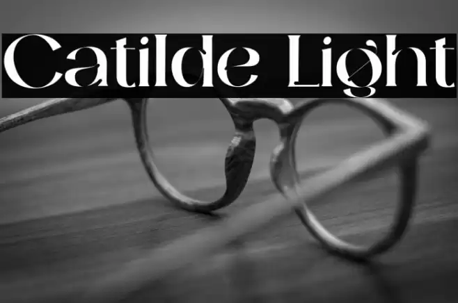 Catilde Light Font examples