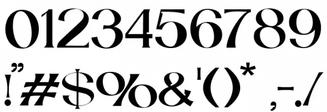 Catilde Regular Font OTHER CHARS