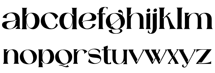 Catilde-Regular Font LOWERCASE