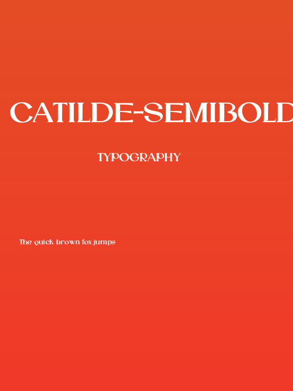 Catilde-SemiBold Poster