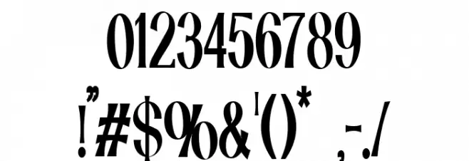 Catilde SemiCondensed Font OTHER CHARS