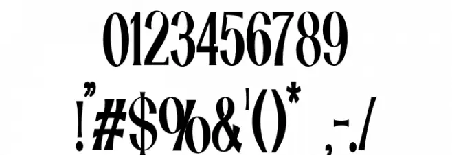 Catilde-SemiCondensed Font OTHER CHARS