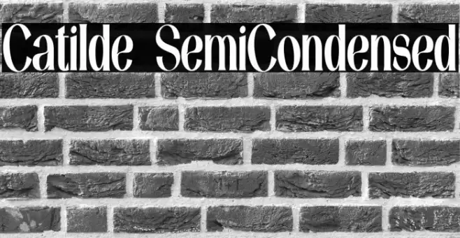 Catilde SemiCondensed Font examples