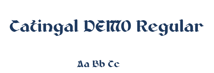 Catingal DEMO Regular Font Preview