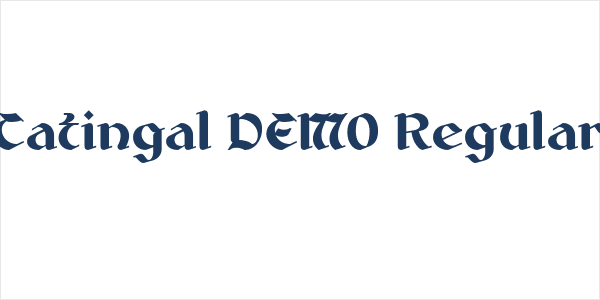 Catingal DEMO Regular Logo