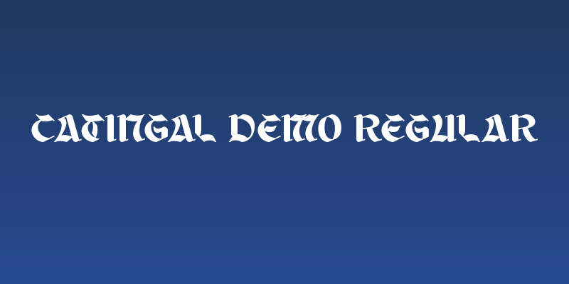 Catingal DEMO Regular Social Header