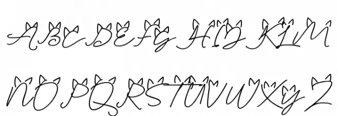 Catloveページ Catlove フォント - FFonts.net