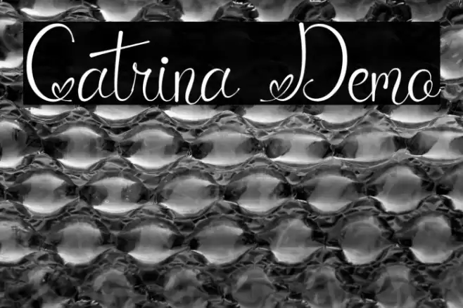 Catrina Demo Font examples