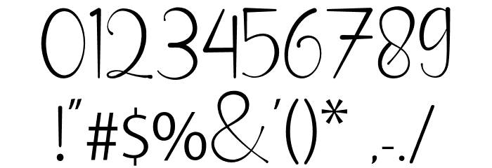 CatrinaDemo Font OTHER CHARS
