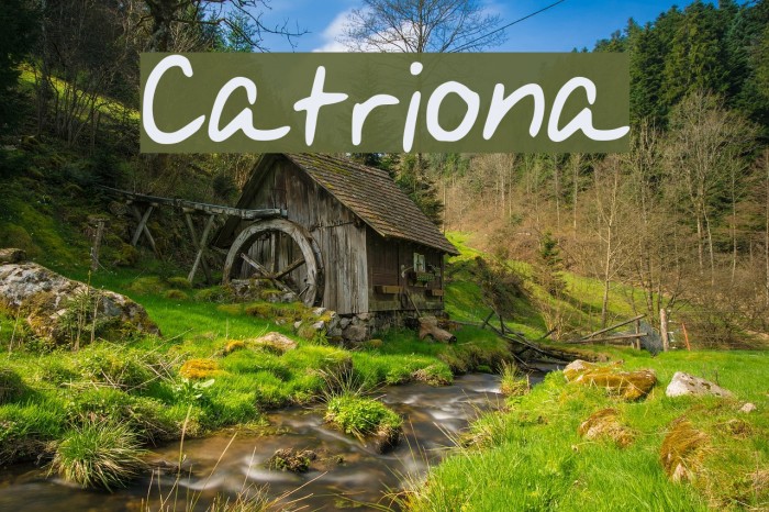 Catriona Font examples