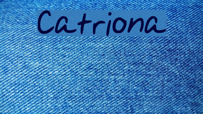 Catriona Font examples