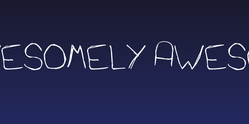 Cat's Awesomely Awesome Font Social Header