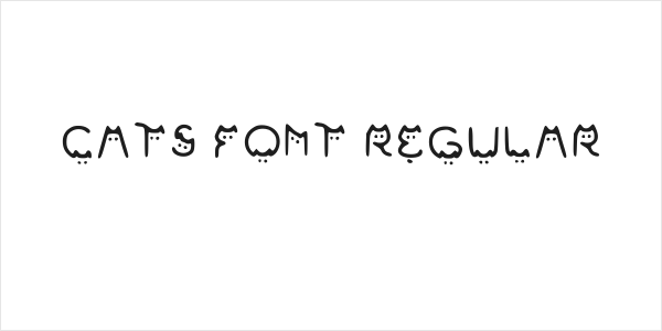 Cats Font Regular Logo