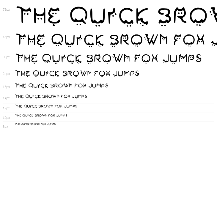 Cats Font Regular Waterfall