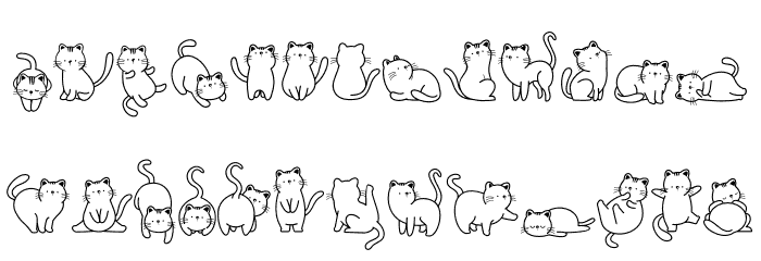Cats Lover Fuentes MAYÚSCULAS