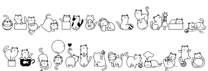 Cats Lover Fuentes MINÚSCULAS
