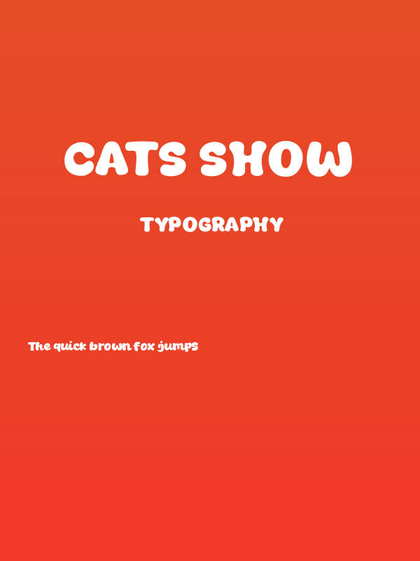Cats Show Poster