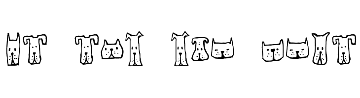 Cats and Dogs Regular  नि: शुल्क फ़ॉन्ट्स डाउनलोड