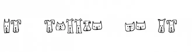 Cats and Dogs Regular  नि: शुल्क फ़ॉन्ट्स डाउनलोड