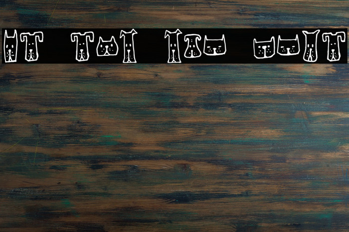 Cats and Dogs Regular Font examples