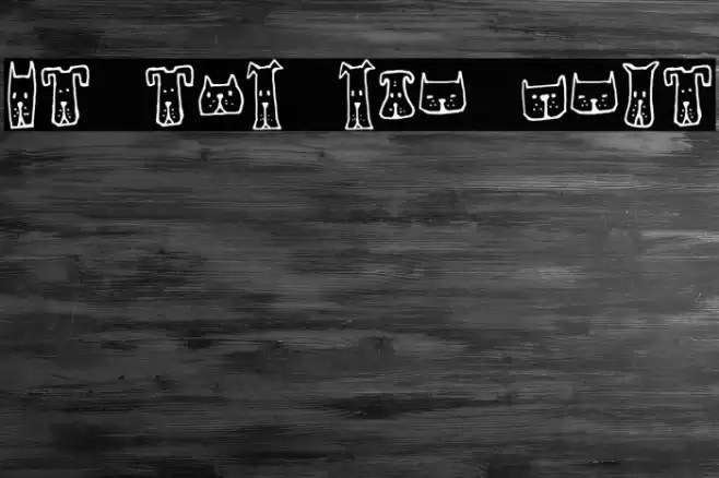 Cats and Dogs Regular Font examples