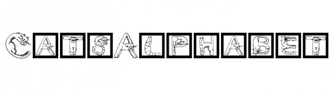 CatsAlphabet  Free Fonts Download