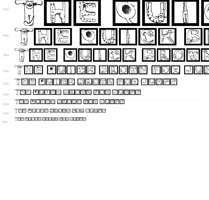 CatsAlphabet Waterfall