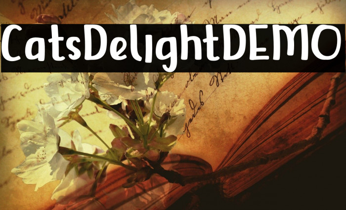 CatsDelightDEMO Font examples