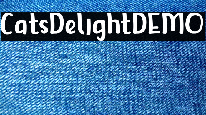 CatsDelightDEMO Font examples