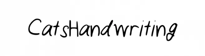 CatsHandwriting  font caratteri gratis