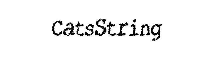 CatsString  フリーフォントのダウンロード