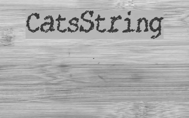 CatsString Font examples
