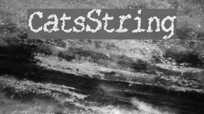 CatsString Font examples