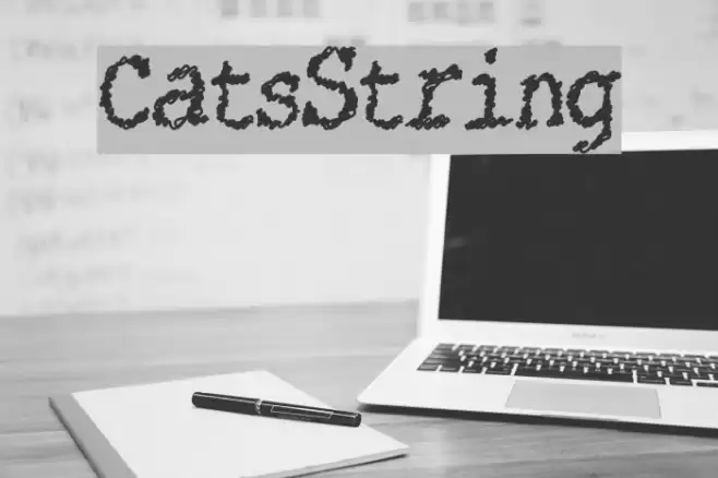 CatsString Font examples