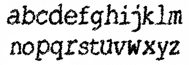 CatsString Schriftart Kleinbuchstaben
